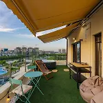 Lägenhet Downtown Floreasca Penthouse With Jacuzzi&sauna