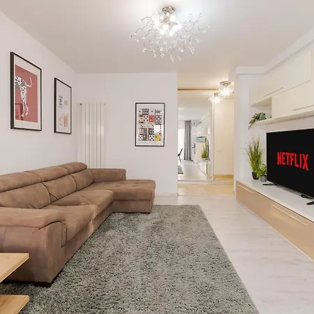 Lägenhet Downtown Floreasca Penthouse With Jacuzzi&sauna Bukarest