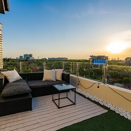 Апартаменты Downtown Floreasca Penthouse With Jacuzzi&sauna Бухарест
