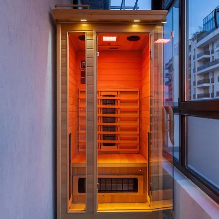 Downtown Floreasca Penthouse With Jacuzzi&sauna * בוקרשט