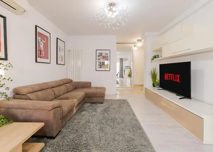 Lejlighed Downtown Floreasca Penthouse With Jacuzzi&sauna Bukarest