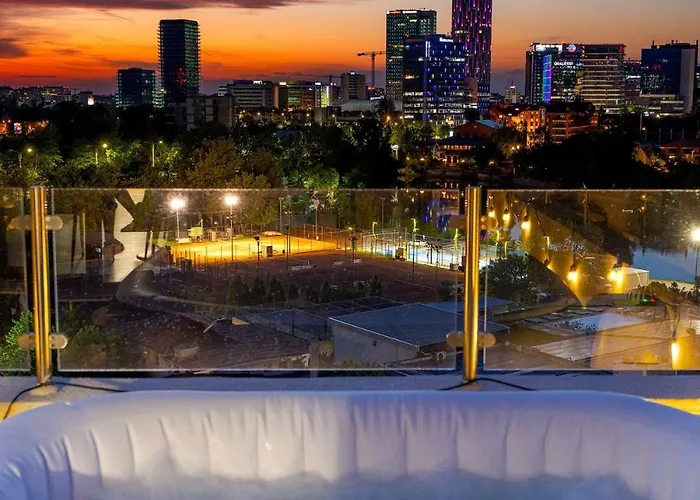 Downtown Floreasca Penthouse With Jacuzzi&sauna *