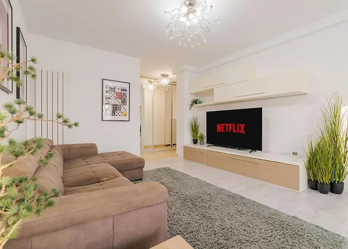 Downtown Floreasca Penthouse With Jacuzzi&sauna Апартаменты